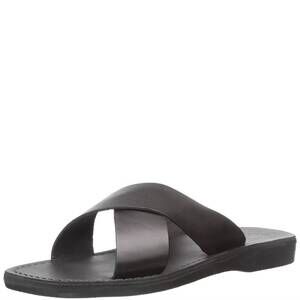 NEW JERUSALEM SANDALS elan slide sandal in black